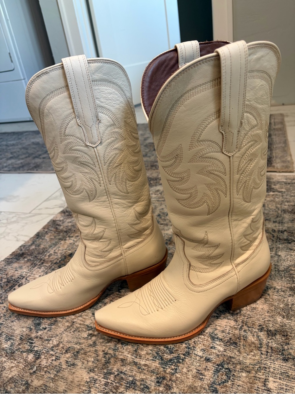 Tecovas Annie Cowboy Bone Cowboy Boot for Women
